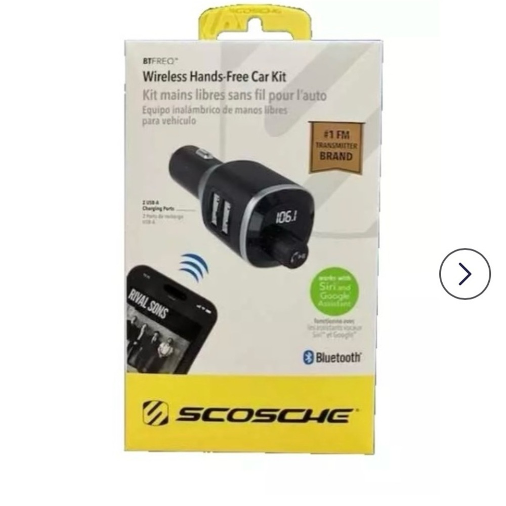 Wireless Hands-Free Car Kit - Black